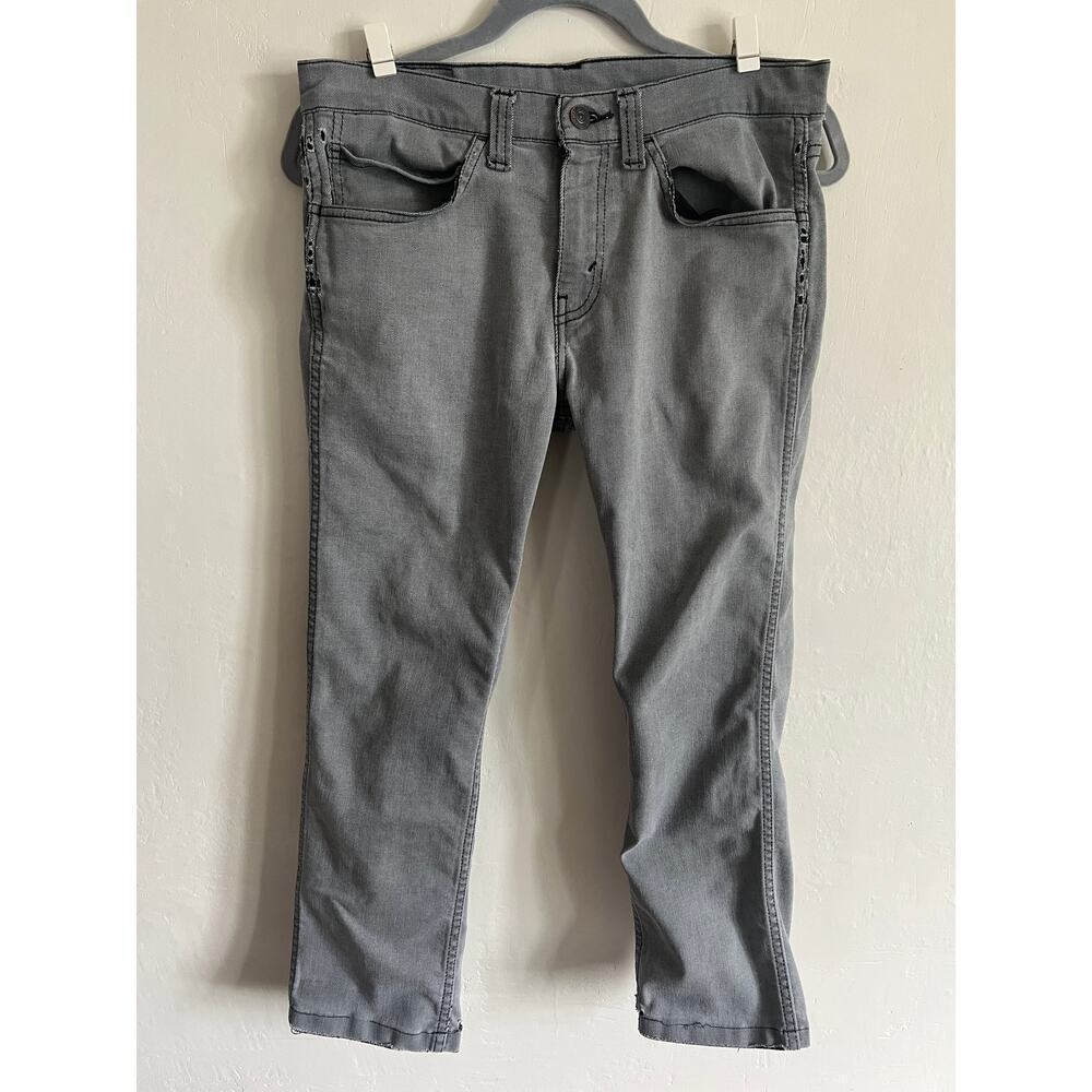 Levi's 511 Gray distressed men's‎ jeans 31x32